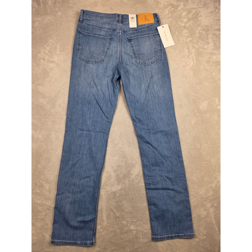 Calvin Klein Jeans Straight Leg Men 32x34 Blue Denim Stretch Casual